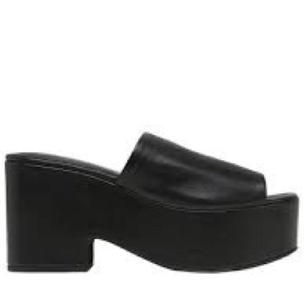 STRATEGIA 90MM LEATHER SLIDE WEDGES size 37 NWOB